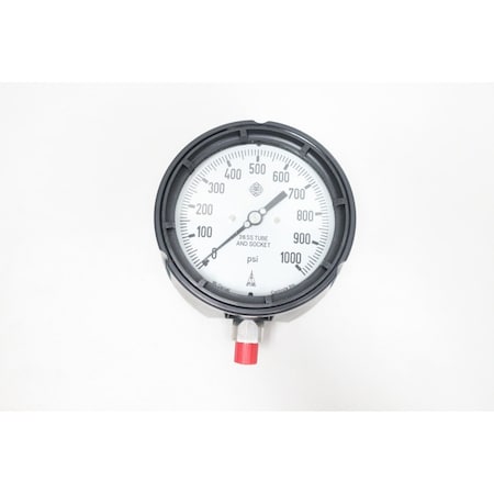 Mcdaniel Controls 4-1/2In 1/4In 0-1000Psi Npt Pressure Gauge MPB/SAK AB11011